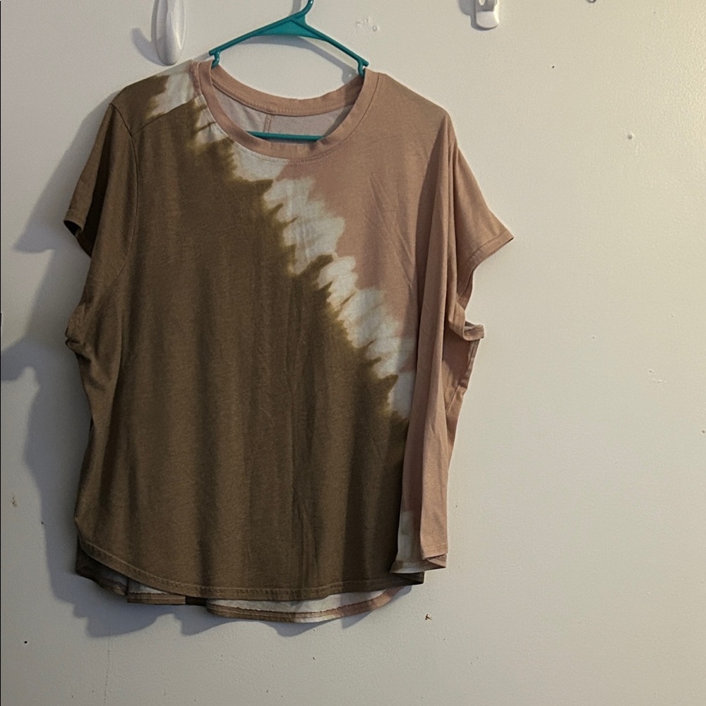 Casual Women's Tie-Dye Short Sleeve Top